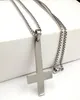 Fashion Mens Gifts Silver of St. Peter Upside Down Pendant rostfritt stål Katolsk halsbandslåda kedja 18-32''8550369