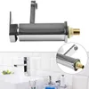 Bathroom Sink Faucets Silver Stainless Steel And Cold Mixer Vanity Kitchen Deck Mounted