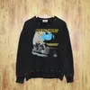 Vintage Rhude Moonlight Madness Pullover Sweater Sweater de manga comprida Black Hip Hop Jumper Casual Tamanho S-xxl