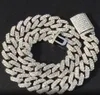 Iced Out Miami Cubaanse Link Chain Goud Zilver Mannen Hip Hop Ketting Sieraden 16Inch 18Inch 20Inch 22Inch 24Inch 18MM1187048