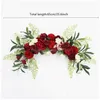 Dried Flowers Homemade Bury Red Artificial Flower Ball Table Centerpiece Wedding Decor Party Row Arrangement Christmas Garland Gift Dhhva