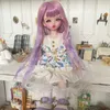 30cm New Design BJD Doll 1/6 Retro Doll Handmade Art Ball Combined with Makeup Full Set Lolita/Princess Doll and Clothes 231225