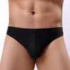 Underpants Men's Sexy Underwear With No Trace Ice Silk Triangle Pants Low Waist Solid Color GYA Trendy Shorts Factory Direct Sales