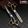 VP Ciseaux à cheveux Accessoires de barbier professionnels Outils de coupe de coiffeur Ciseaux amincissants Ciseaux de coiffure 6 pouces 440C Acier 231225