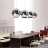 Modern Glass Globe Ball Pendant Lights silver Shade Pendant Lighting Round Ceiling Hanging Lamp luminaire Kitchen Light Fixture243o