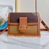 24ss designer bag women shoulder bag leather flap messenger Bag womens chain cross body bags luxury dauphine fashion bags with box