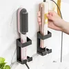 Bathroom Shelves Shees Wall Mounted Hair Straighteners Holder Curling Wands Iron Storage Rack Shaver Tootaste Organizer 231031 Drop Dhxlm