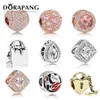 DORAPANG 925 STERLING Silver Quality Good Style Email Crystal Charms Charms Fit Bracelet