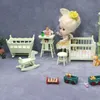 1 12 Miniatura casa delle bambole Set di mobili per la camera dei bambini Culla Culla Giochi di finzione Nursery Accessori per casa delle bambole Casa da gioco Giocattolo Regalo 231225