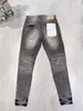 Designer di jeans man jeans viola jeans sottili motociclisti strappati pantaloni attillati e dritti designer stack stat stages jeans maschi di tendenza maschi