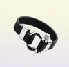 Jóias da moda Bracelete de couro Hip Hop Homens de aço inoxidável Acessórios de moda pretos Bracelets casuais charme Bangles Gifts5069276