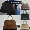 The Row Bag Margaux 17 Borse Borsoni di grande capacità Margaux 15 Borsa a mano Park Tote Pelle scamosciata Lusso Donna Designer Camdem Tracolla piatta Chiusura Borsa Terrasse