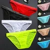 Underpants Men Men Ultra-Finer Transparent Panties Bocha Bulge de Mesh Baixa Mesh Bulge respirável de seda de seda de gelo de verão M-3xl