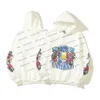 Designer Hoodie Rhude met artistiek patroon Kirin Arm Print Fashion Sweatshirts Herfst Winter Loszittende hoodie