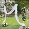 Party Decoration Wedding Square Arch Event Props Metal Stand Stage Backdrop Frame Decorative Artificial Flowers Rack Balloon7802756 Dhjnn