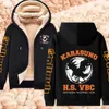 Winter Dicke Hoodies Anime Haikyuu Hoodie Y2k Verdicken Zipper Jacke Männer Frauen Lammwolle Jacken Shoyo Hinata Sweatshirts