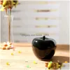 Decorative Objects Figurines 1Pcs Ceramic Apple Fruit Model Miniatures Christmas Birthday Gifts Living Room Bedroom Decoration Cra Dhxpq