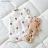 Sacos de dormir dos desenhos animados do bebê de pelúcia algodão gaze saco de dormir sem mangas colete anti-chute sleepsack para recém-nascido outono inverno menina menino vestidos l231225