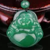 Zielony agat jadein buddha wisiorek zielony kryształowy brzuch brzuch Miller Buddha Life Jade wisiork naszyjnik żeńskie modele 273s