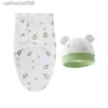 Sleeping Bags Babies Newborn Baby Cocoon Swaddle Wrap Envelope 100%Cotton 0-6 Months Blanket Swaddling SleepsackL231224