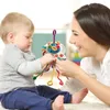 Peuterspeelgoed Leeractiviteit Siliconen speelgoed - Push-Pull speelgoed Babyspeelgoed STEM Montessori Tandjes Zintuiglijk speelgoed voor baby's 18M 231225