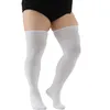 Chaussettes femme grande taille surdimensionnées au-dessus du genou, cuisse haute