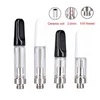 On Sale TH205 TH210 Glass Tank Oil Atomizer 510 Thread Cartridge Ceramic Coil Screw On Tip Smoking Carts Atomizer for D8 Thick Oil fit Preheat Battery