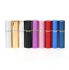 10ml Metal aluminum refillable perfume bottle cosmetic spray bottle portable empty Atomizer perfume travel bottles Mini Liquid Container