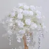 Flores decorativas mesa de casamento peça central peça de flor artificial Decoração Decoração Wreath Florstick Arco floral Arco