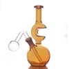 Arc-en-ciel 14mm femelle verre Bong narguilés bécher Bongs épais recycleur Ashcatcher classique fumer conduites d'eau avec Diwnstem tuyau de brûleur à mazout 1 pièces