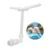 Garden Decorations 1 Piece Swimming Pool Waterfall Fountain Spray Double Heads White PVC Water Sprinklers Pools Spa