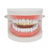 Grillz Dental Grills Custom Fit Gold Color Hip Hop Dentes Gotejamento Grillz Caps Lower Bottom Grill Sier Grills337Q Drop Delivery Jóias B Dhcwm