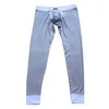 Men's Sleepwear Modal Autumn Pants Youth Low Rise Sexy Thin Warm High Stretch Leggings Free Panties Line Underpants