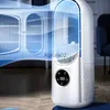 Elektriska fläktar Portable Air Conditioner fläkt Laddningsbar luftkylskylskylfläkt med 6 hastigheter justerbara för rumskontorets sovsal YQ231225