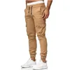 Herrenhosen Sport Männer lange Sommer Fracht Casual Jogger Fashion Kurzjogging Sportsatin