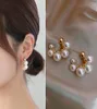 Boucles d'oreilles élégantes en perles de luxe pour femmes, bijoux de fête de mariage à la mode, 3348042