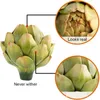 Decorative Flowers 4Pack Artificial Artichoke Vegetables And Fruits For Home Wedding Party Table Decoration (Green) Durable Easy To Use