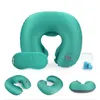 ツールIatable Neck Pillow Lightweight Travel Pillow Portable Head SupportPillow U Shape Headrest Cushion with Eye Mask for Camp