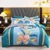 Thicker Softer Bed Set Blend Cotton 4 Pcs Bedding Bedclothes Duvet Cover Sheets Pillowcase Full Queen King Size 231225