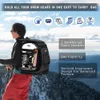 Ski Backpack 65L High Capacity Nylon Waterproof Bag Wear Resistant Can Be Installed Boots Helmets Goggles Clothing ski board 231225