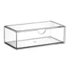 Dekorativa plattor Drawer Storage Box Solglasögon Display Case Solglasögon Arrangör Skåp Tray Case Holder Single