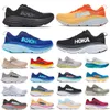 Hokas skor Hoka Clifton 8 Running Shoes Triple Black and White Songer Songs Passion Fruit Col Free Man Harbor Mist Outter Space Men's Sports Shoes