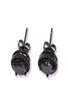 Hip hop hommes noir argent CZ boucles d'oreilles rondes pour hommes femmes vis arrière bijoux à la mode 9mm x 9mm2261008