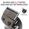 Professionelle Haarschneidemaschine Elektrische Herren Trimmer mit Sitzladegerät 8000 U / min DLC beschichtete Blades Modell 231222