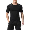 Calça masculina camisas T treino de camisa de suor masculina Men primavera e verão cor sólida secagem rápida meias respiráveis