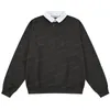 FOG ESS High Street lettere floccate allentate pullover dritto tendenza moda maglione versatile uomo e donna con modelli