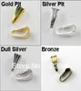 500st Necklace Connector Clip Bail Gold Silver Bronze Pull Silver Plated 3x7mm för smycken Making Craft DIY W029248735968