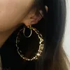 Boucles d'oreilles avec nom personnalisé, tendance, créoles d'été pour femmes, bijoux esthétiques en or personnalisés, accessoires Sexy de mariage, 231225