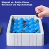 Magnetic Schess Game Stone Magnet Board Set Toy for Children Education Battle Interactive Christmas Gift 231225