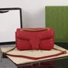 Klassische rote Designer-Umhängetaschen, mittelgroße Geldbörsen, Designer-Damenhandtasche, luxuriöse, elegante Umhängetaschen mit Goldkette, Mar Mont Designer-Geldbörsen, Klappe, Nachrichtentasche